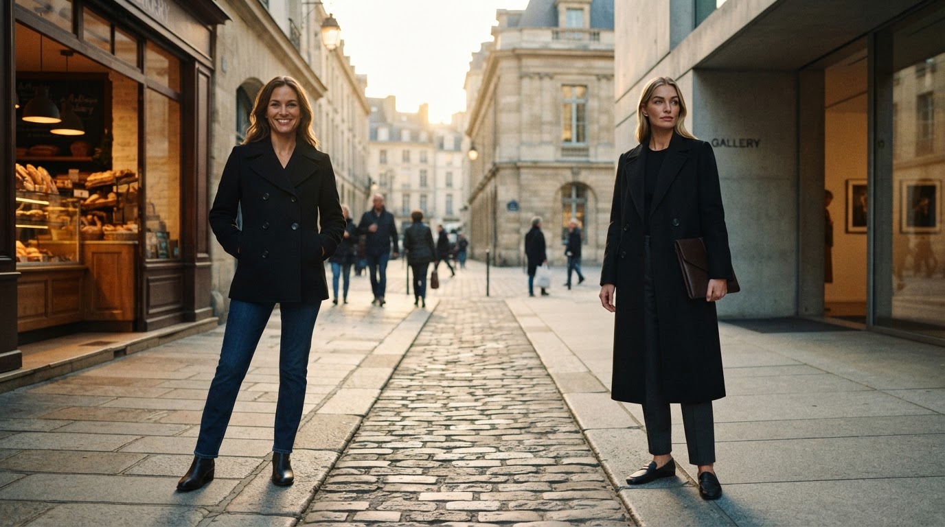 Choosing Between a Wool Blend Coat Peacoat and Overcoat