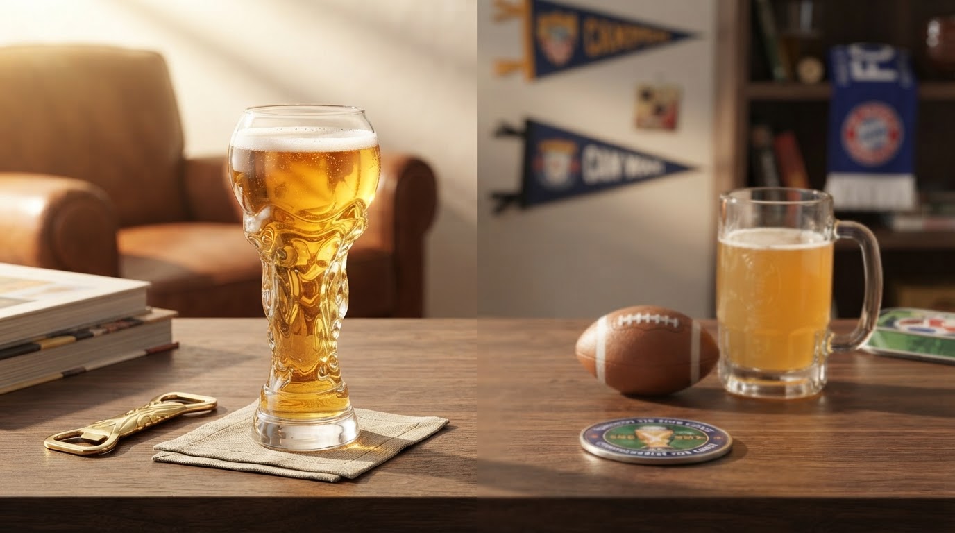 Comparing World Cup Crystal Glass to Standard Fan Barware