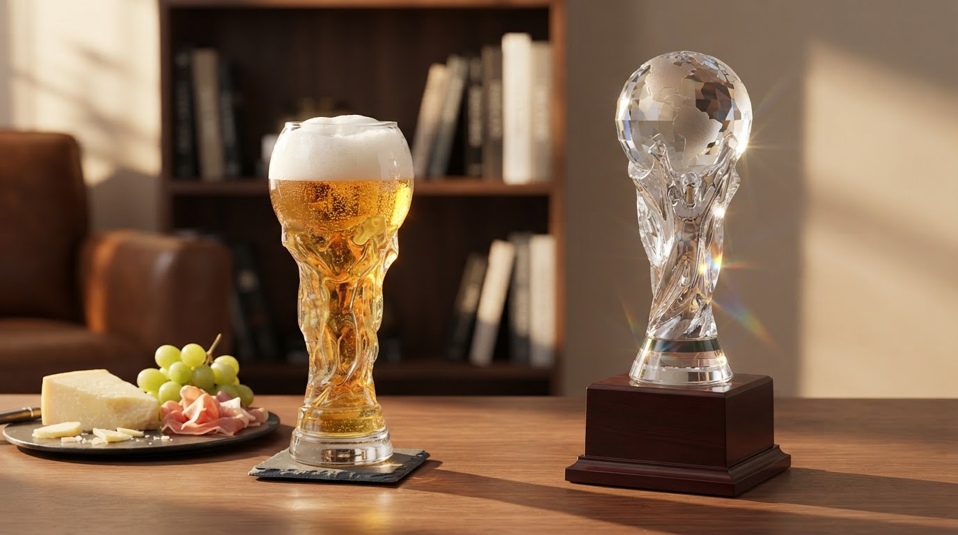 World Cup Crystal Glass vs. Optical Trophy Replicas