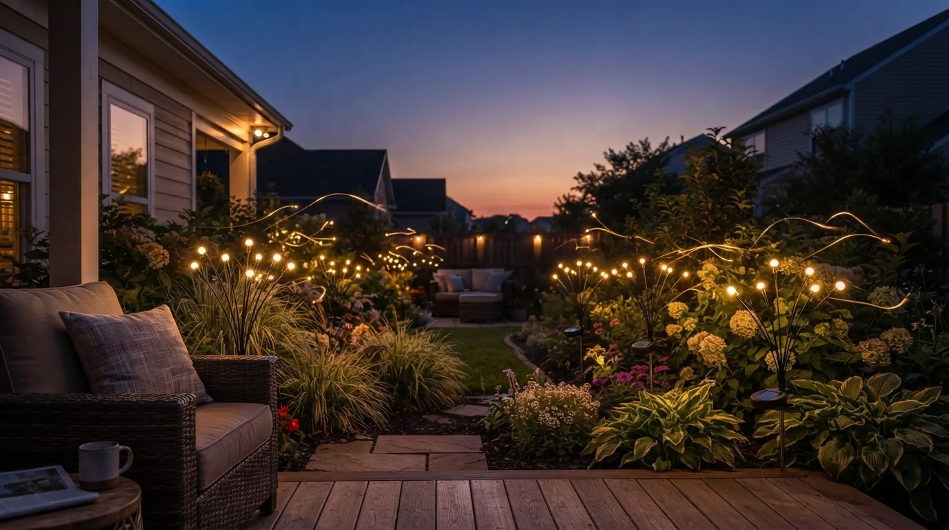 How to achieve aesthetic garden lighting with Solar Firefly Lights?
