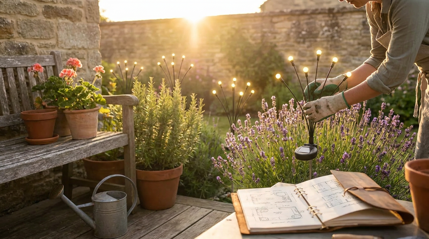 DIY Garden Hacks Meet Solar Firefly Lights Reality