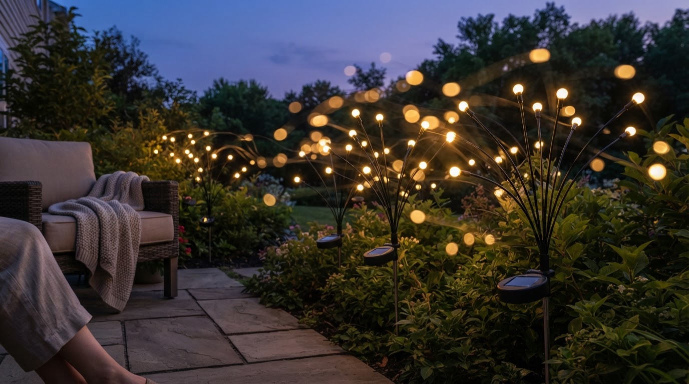 Do Solar Firefly Lights actually move in the wind?