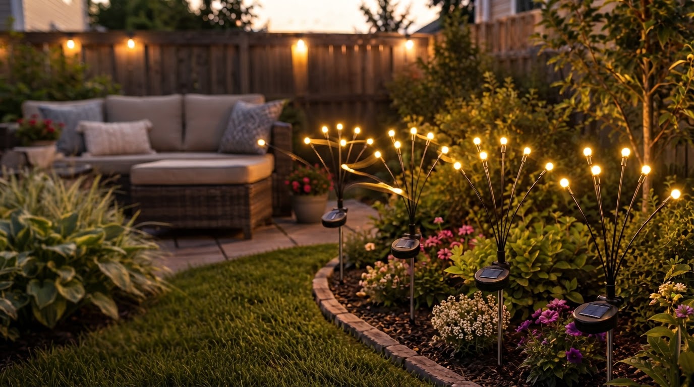 Do Solar Firefly Lights actually sway in the wind?