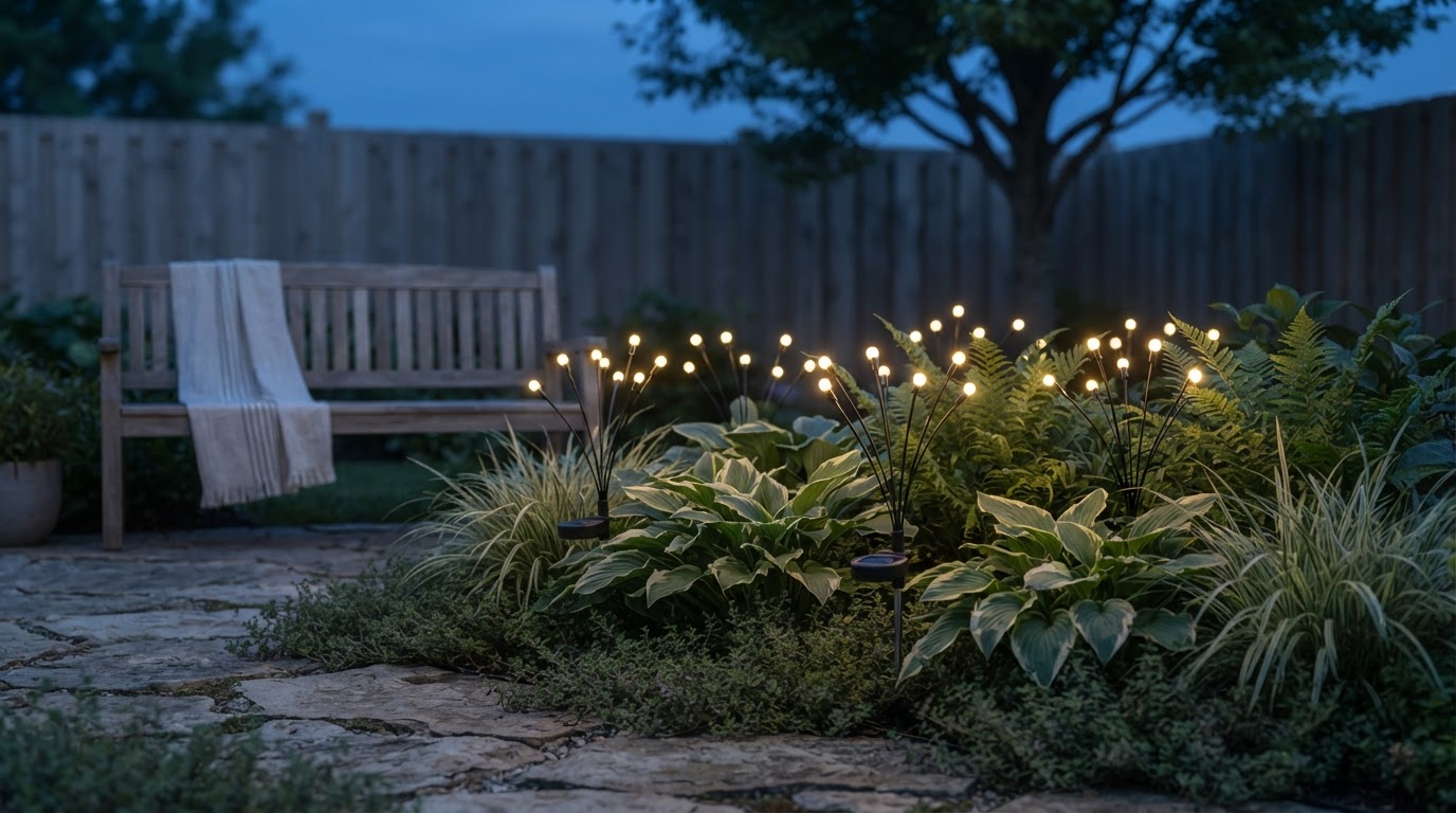 I changed my mind about where solar firefly lights belong at night