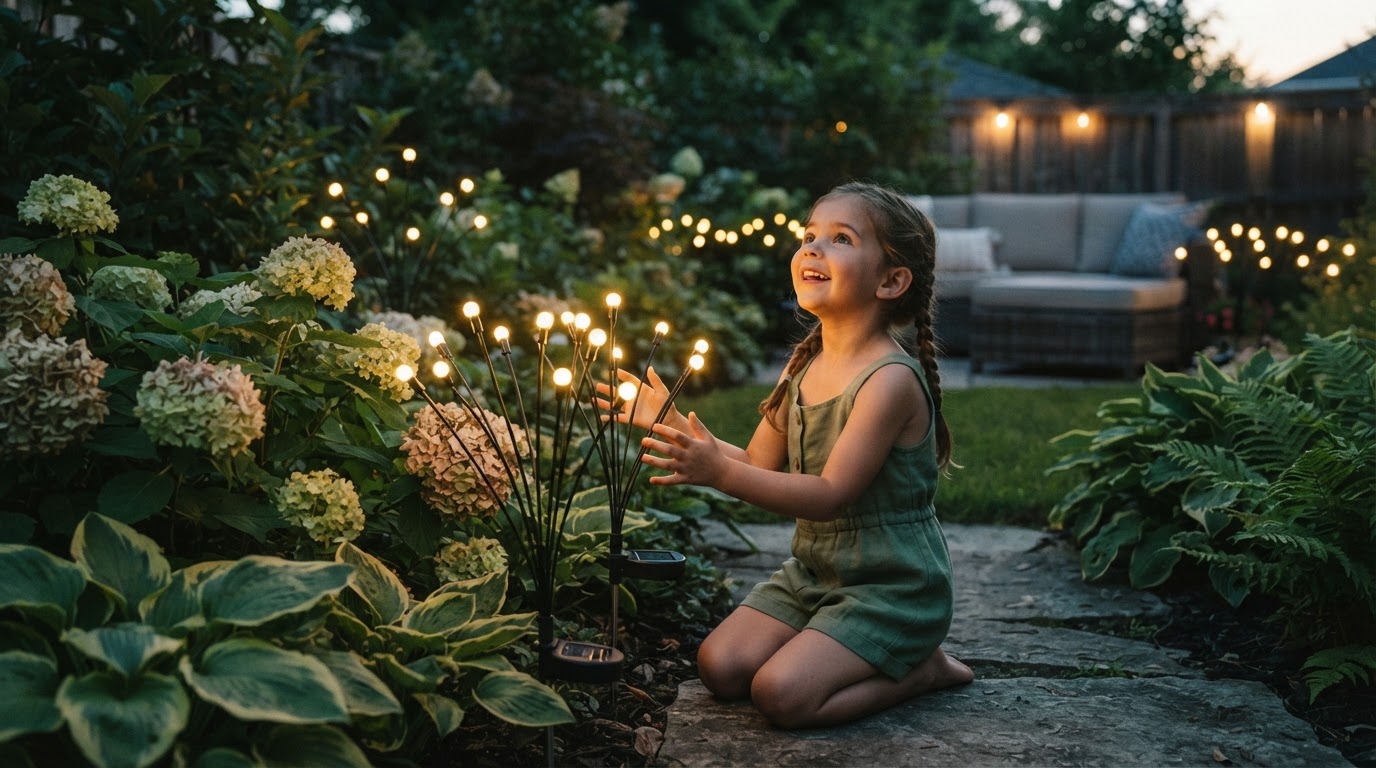 How to achieve aesthetic backyard lighting solar effects?