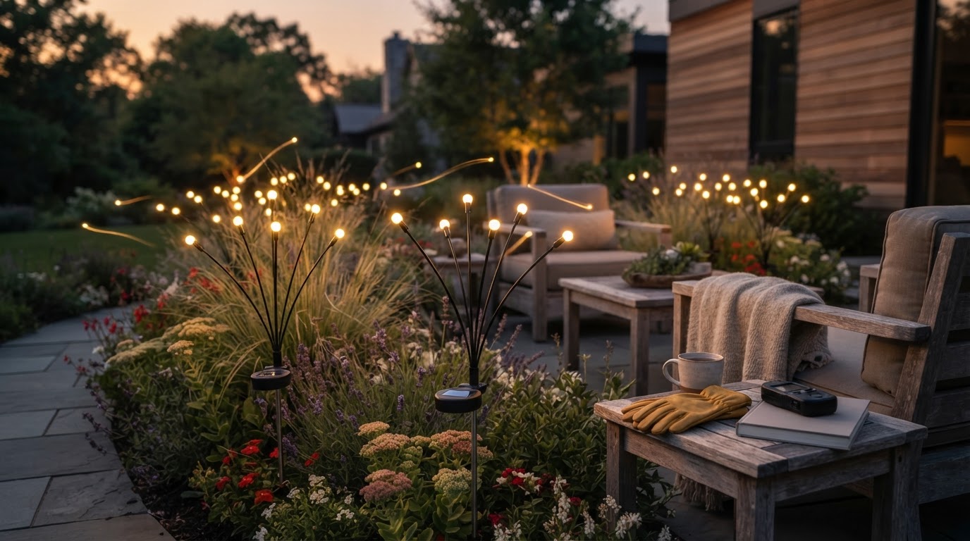 Optimizing Landscape Dynamics with Solar Firefly Lights