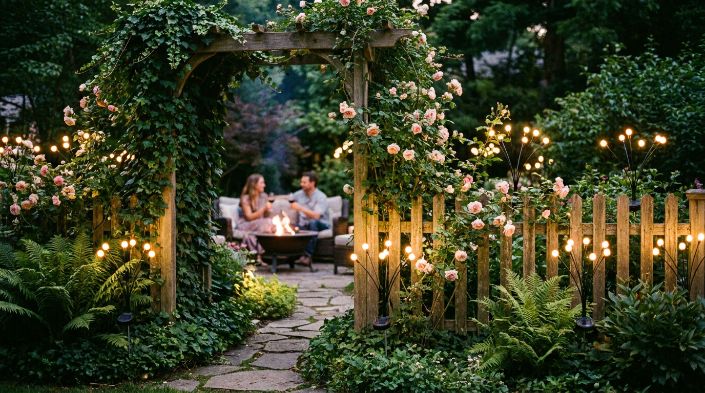 Pairing Solar Firefly Lights for Enchanted Garden Evenings