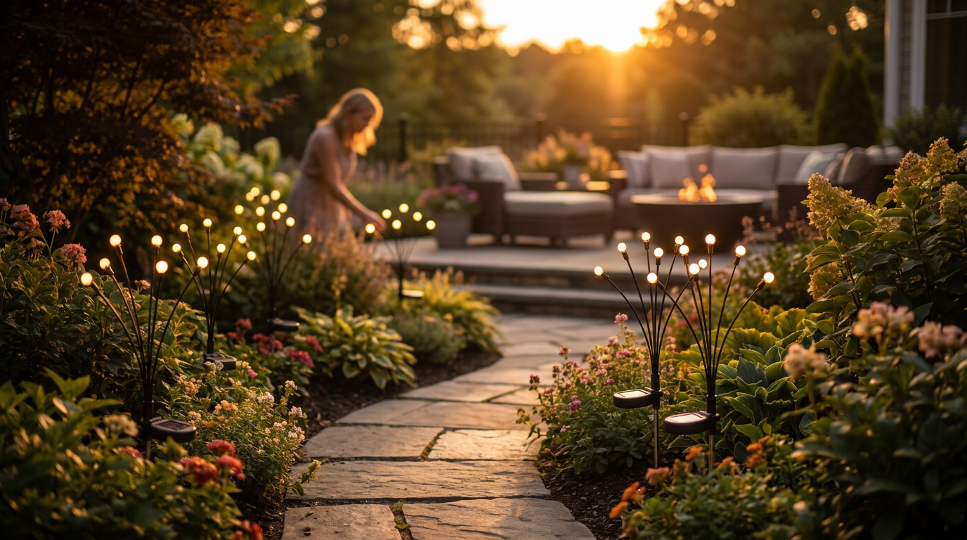 What are the best solar fairy lights for garden paths?