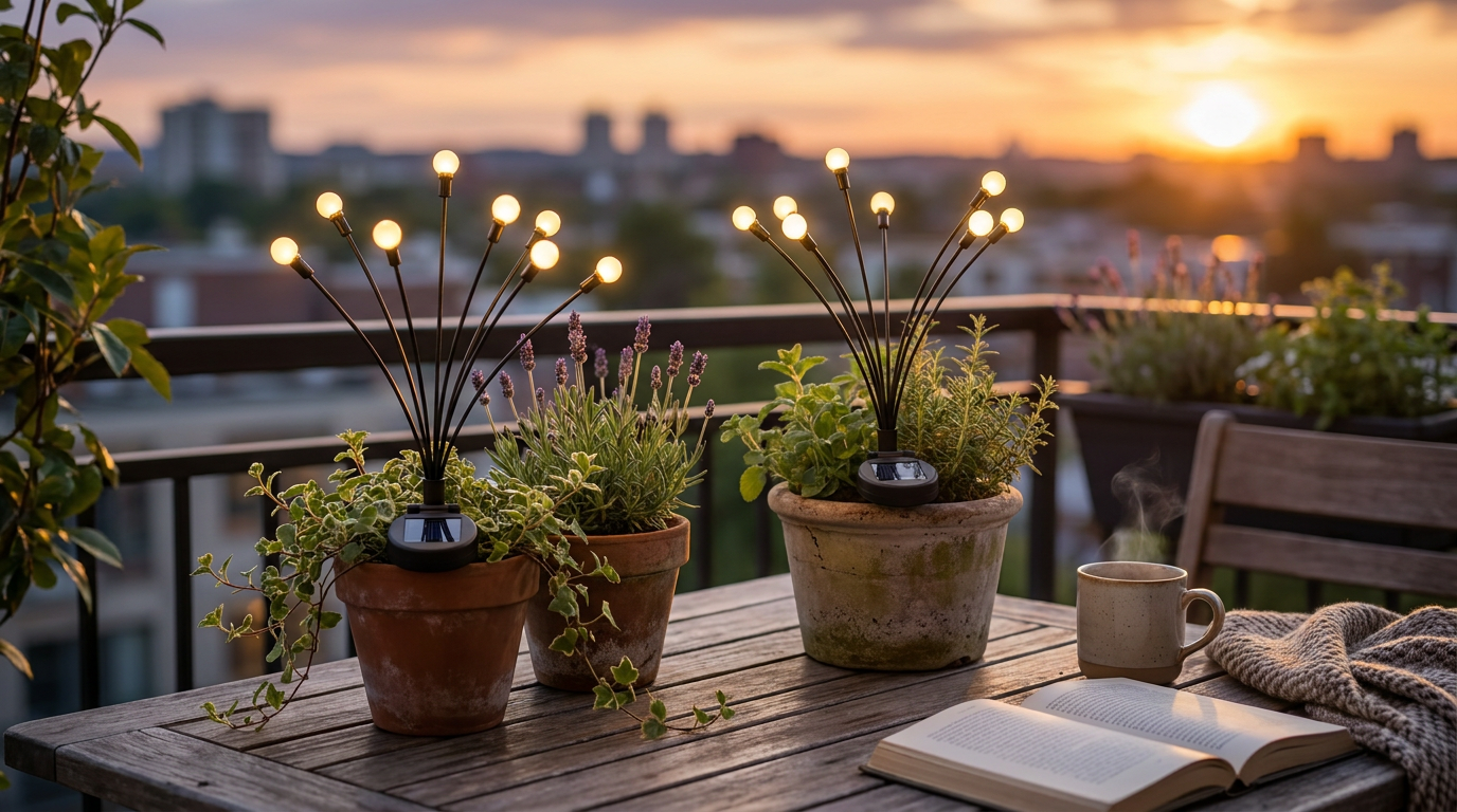 Can I use Solar Firefly Lights in small planters?