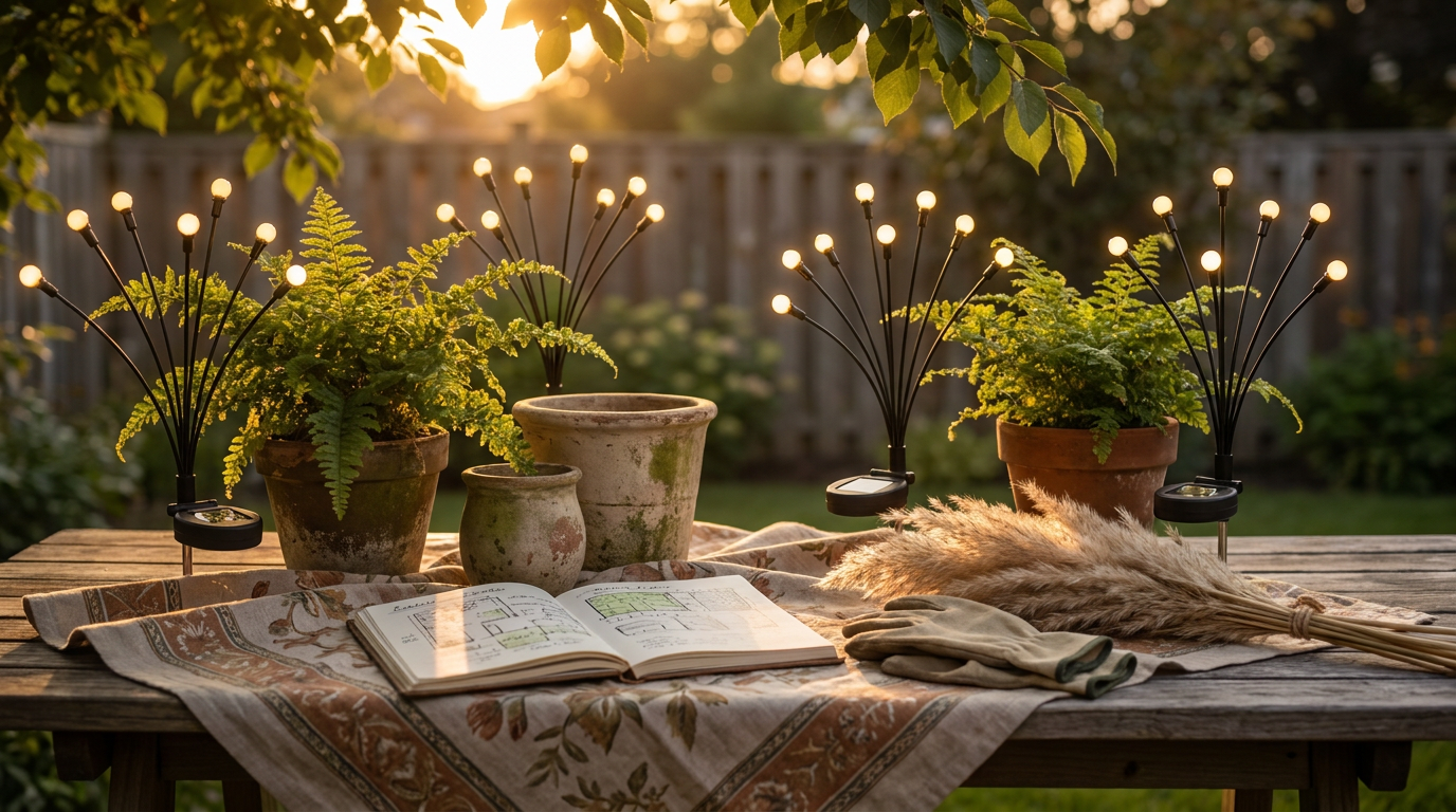 Solar Firefly Lights for Kinetic Garden Design