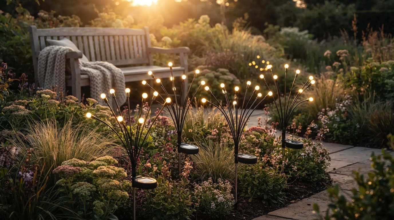 Solar Firefly Lights and Starburst Swaying Light Performance