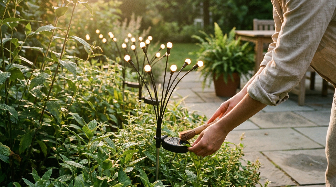 How do Solar Firefly Lights handle garden humidity?