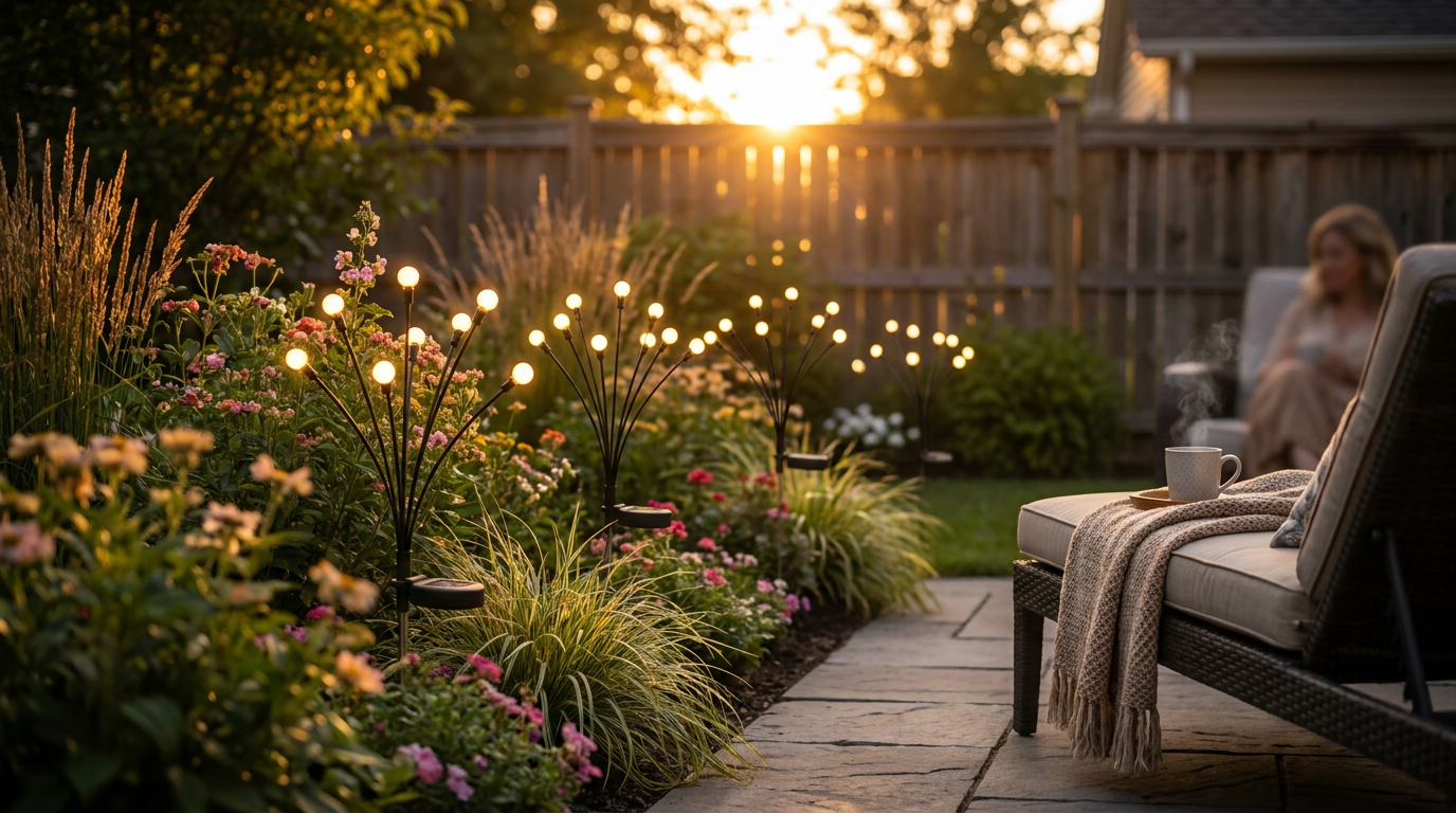 Why choose solar powered firefly garden stakes?