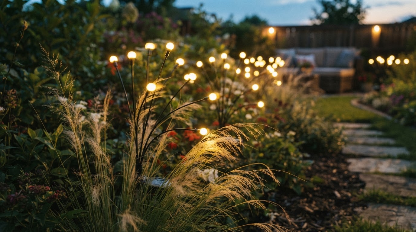 Why do Solar Firefly Lights move in the garden?