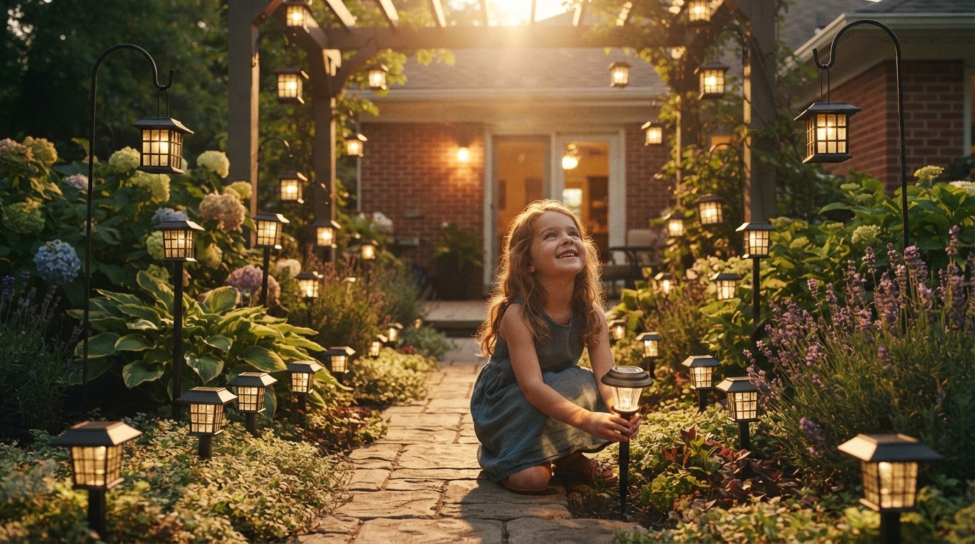 How to Layer Solar Yard Glow Heights for Visual Depth?
