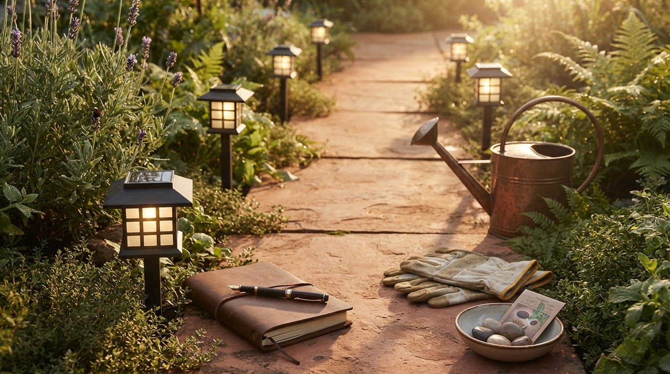 How do Solar Yard Glow moon lights perform in gardens?