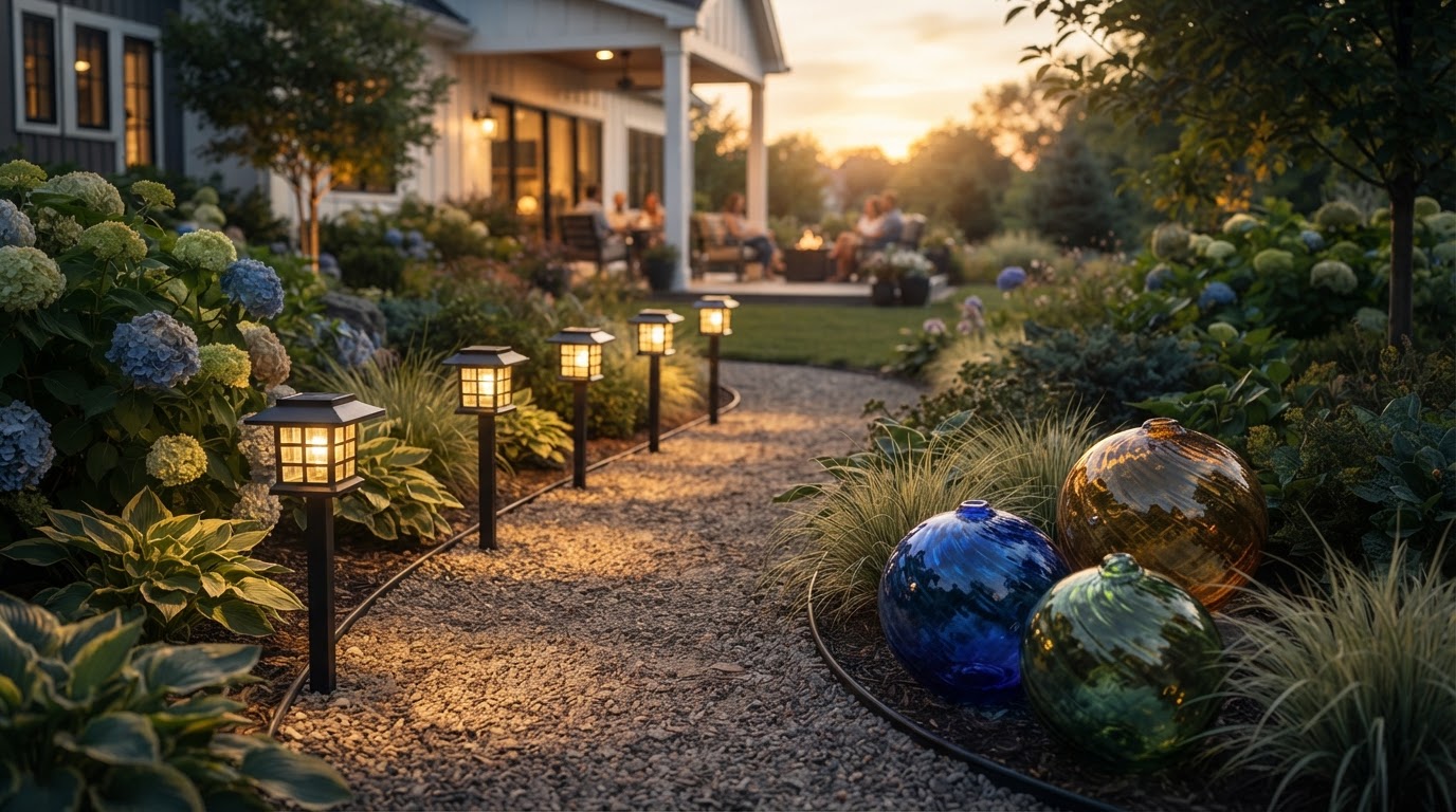 How do Solar Yard Glow globes compare to glass garden orbs?
