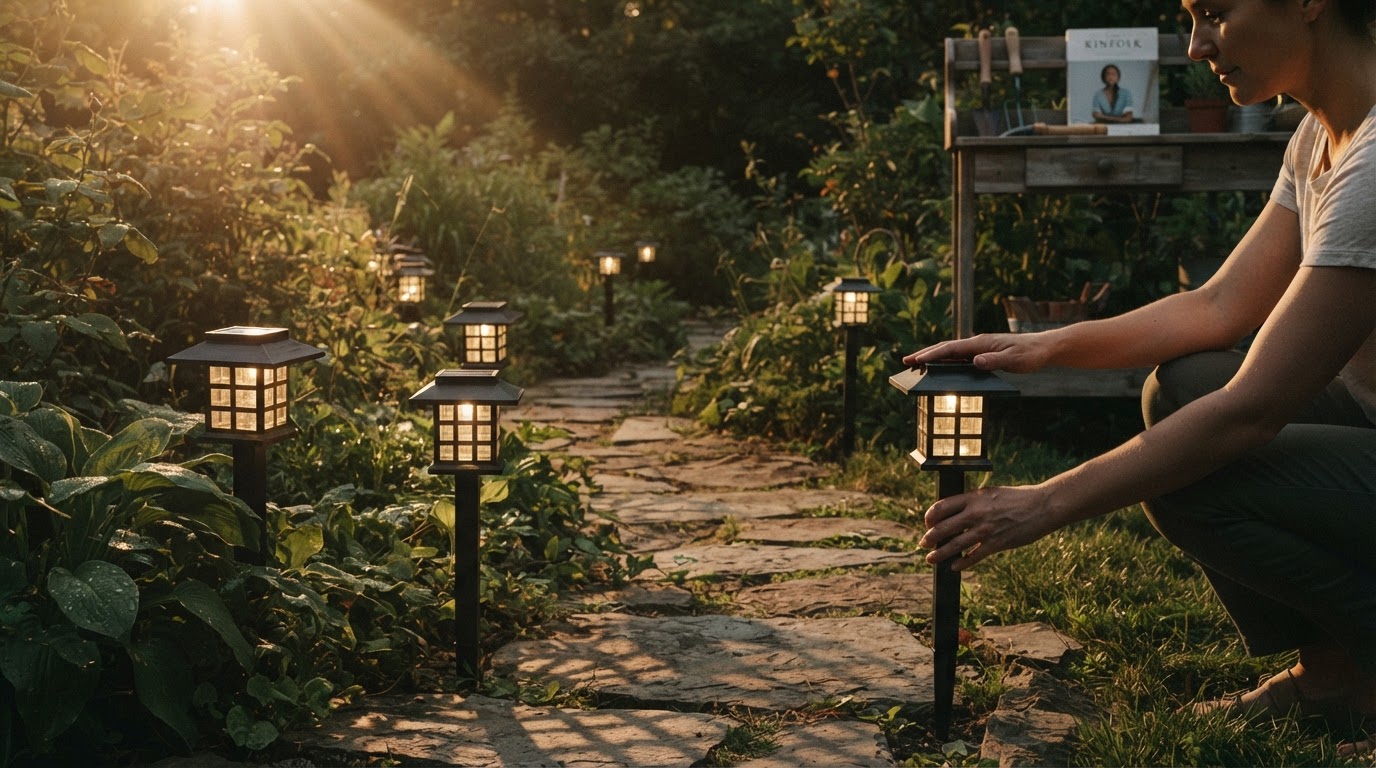 How do Solar Yard Glow lights perform in garden settings?
