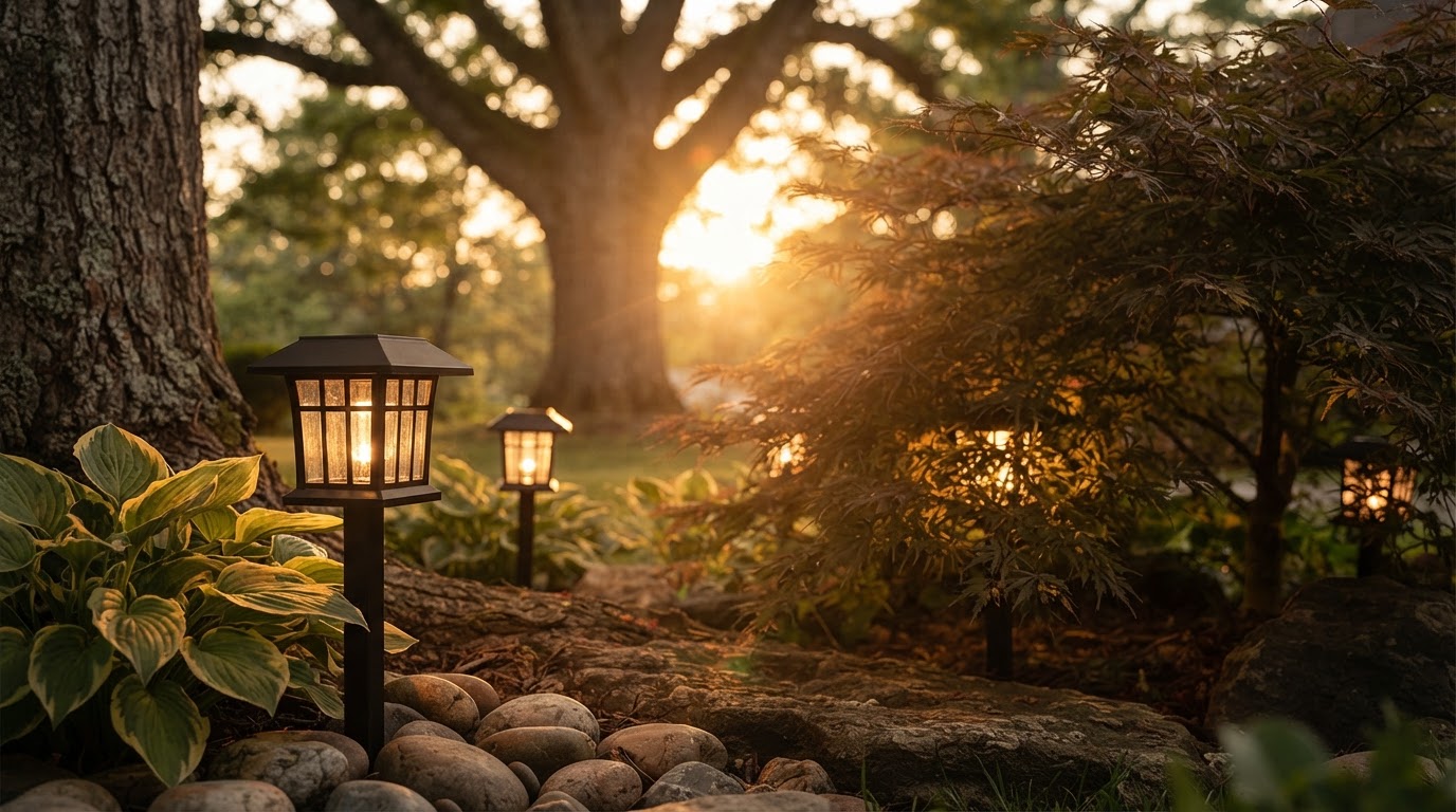 Are Solar Yard Glow moon lights bright enough for decor?