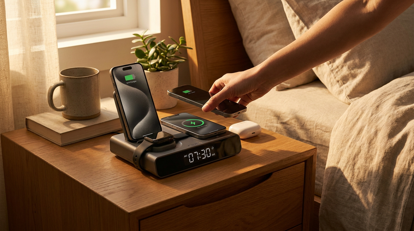 Testing Dual Wireless Charging with ChargeDock Plus