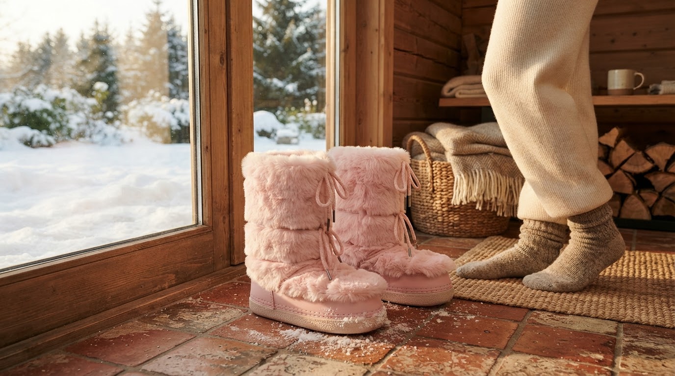 Are Faux Fur Mid-Calf Platform Boots warm enough for snow?