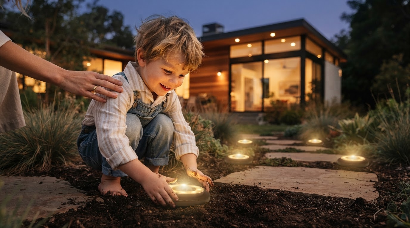 Five Setup Steps for Outdoor Solar Disk Lights