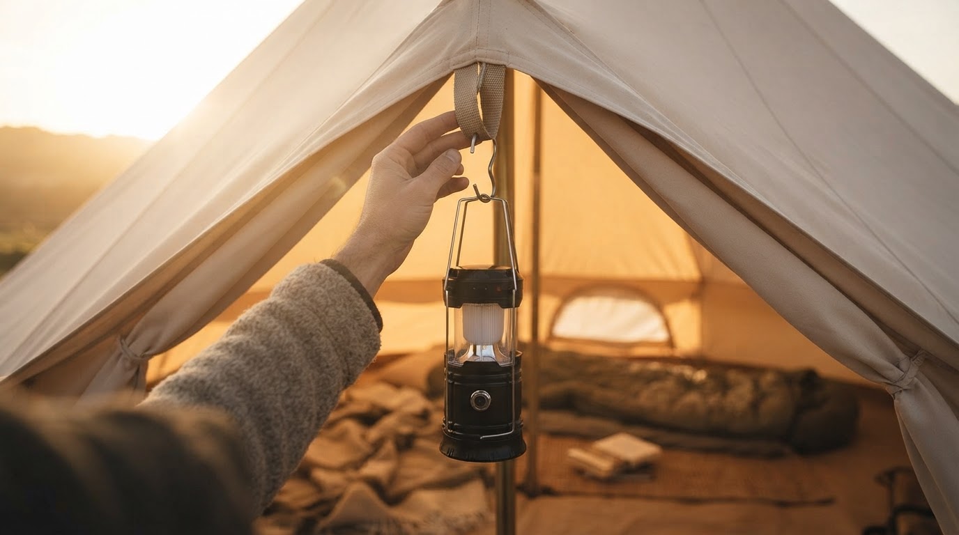 How to Hang a Lantern in a Tent Safely