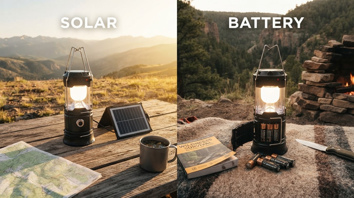 Is Solar or Battery Better for a Led Camping Lantern?