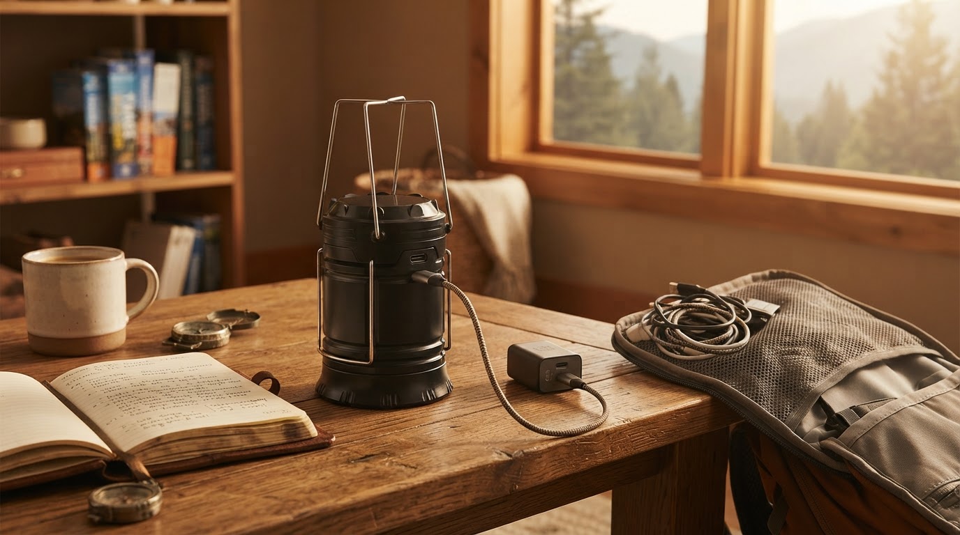 How does a USB-C Led Camping Lantern simplify gear kits?