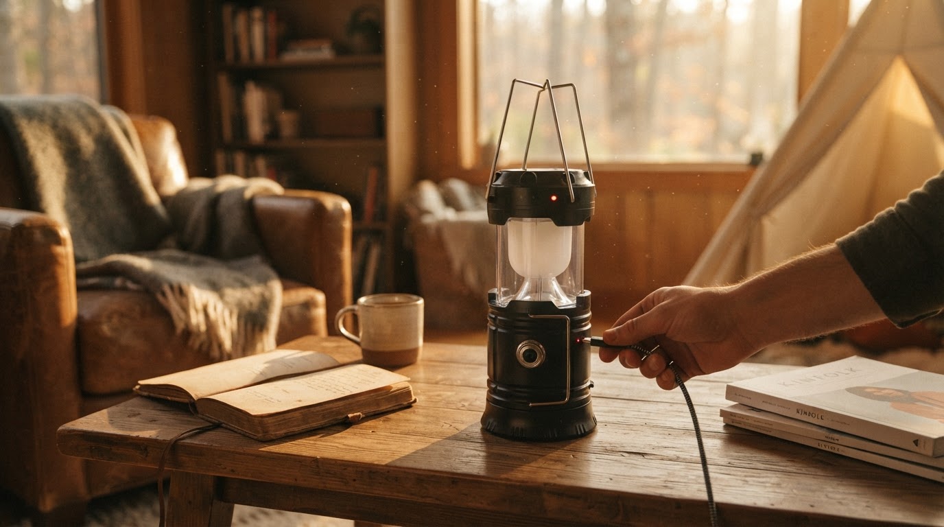 How long does a Led Camping Lantern USB-C light last?