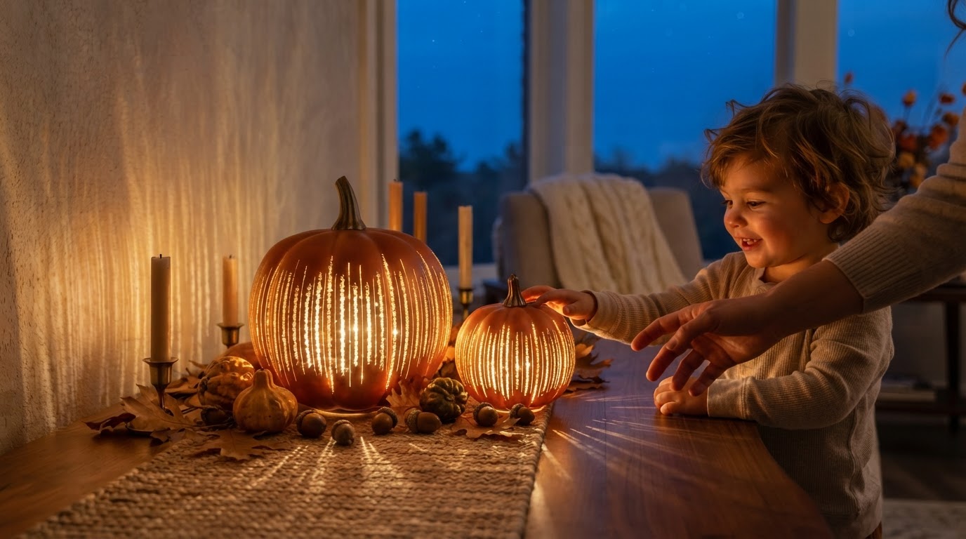 Designing Glass Pumpkin Centerpieces for Tables