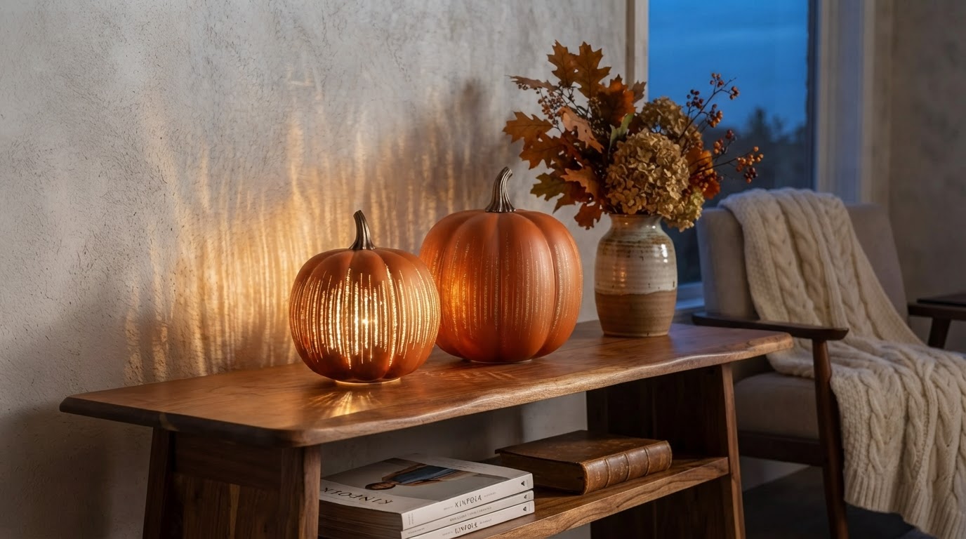 Is the Starry Night Glass Pumpkins Set a Mercury Glass Must?