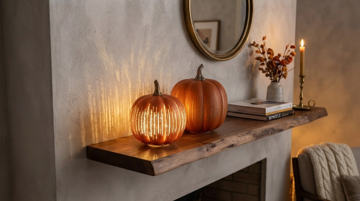 Reviewing Starry Night Glass Pumpkins - Illuminated Set of 2