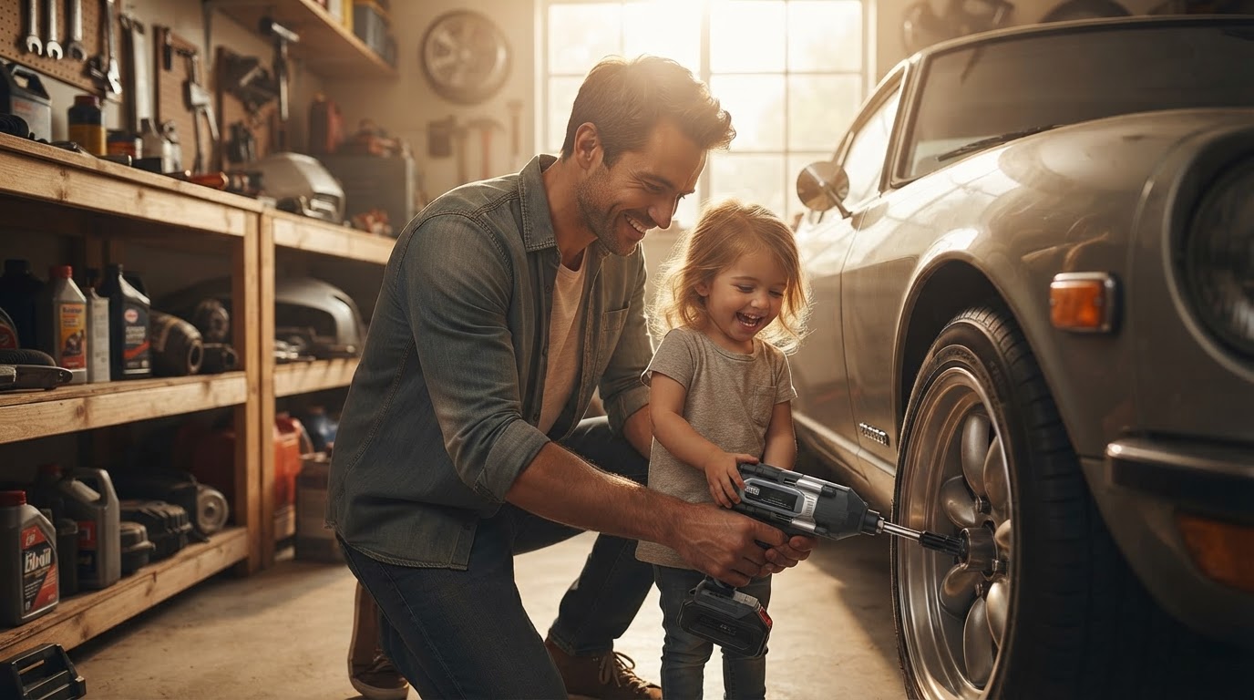 Automotive Repair with Madebut Cordless Impact Wrench