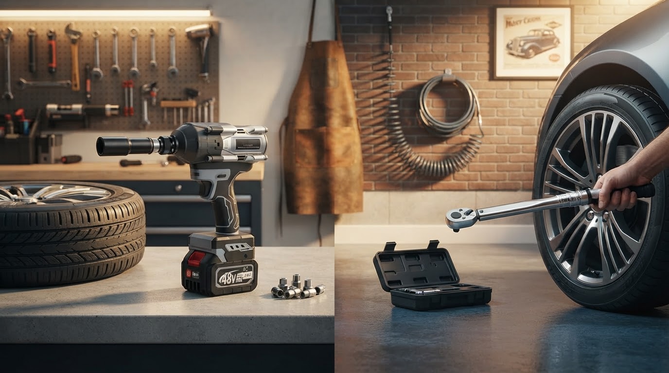 Cordless Impact Wrench vs Torque Wrench for Changing Tires