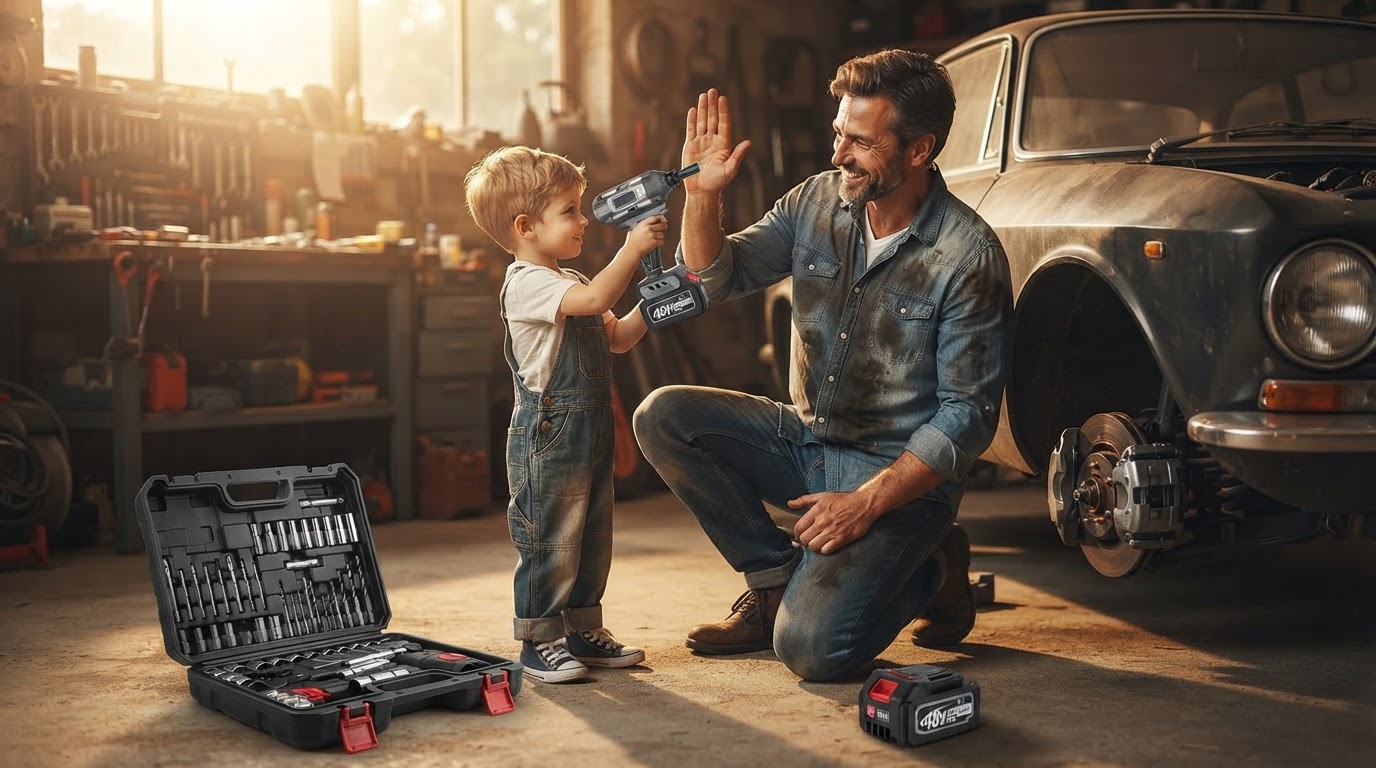 Using Madebut Cordless Impact Wrench for Auto Repair