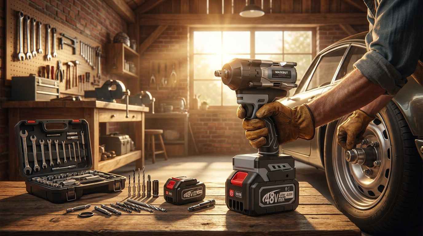 Madebut Cordless Impact Wrench Efficiency for Home Garages