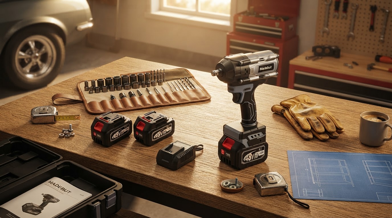 Madebut Cordless Impact Wrench Efficiency for Home Garages