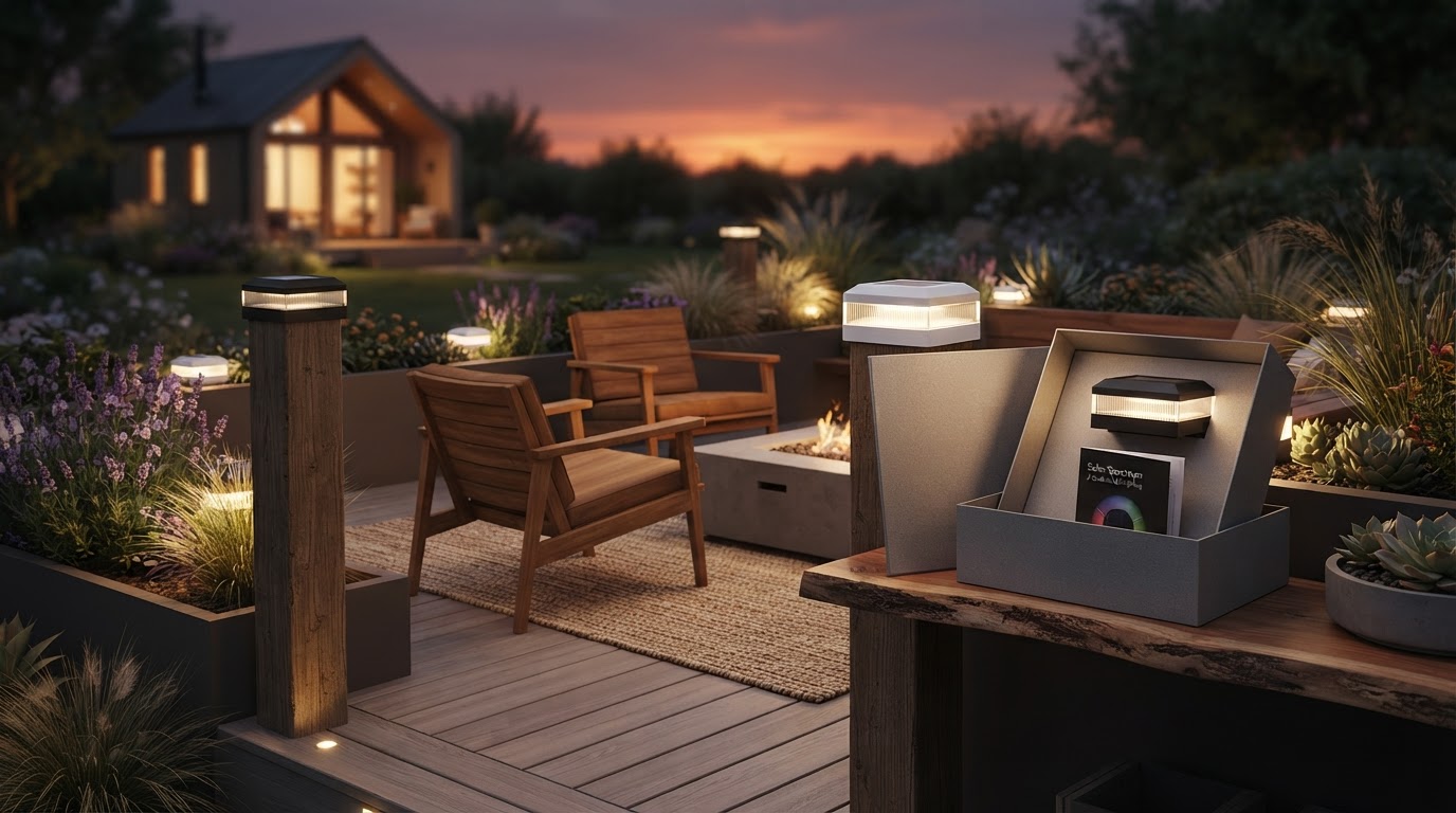 Why choose color changing Solar Fence Post Lights?