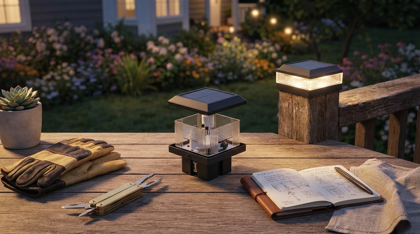 Automating Solar Fence Post Lights for Nighttime Property Use