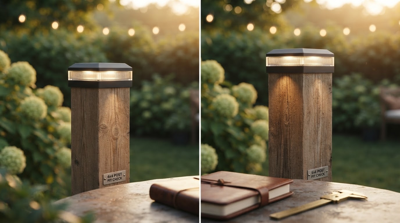 Which Solar Fence Post Lights fit 4x4 or 6x6 wood posts?