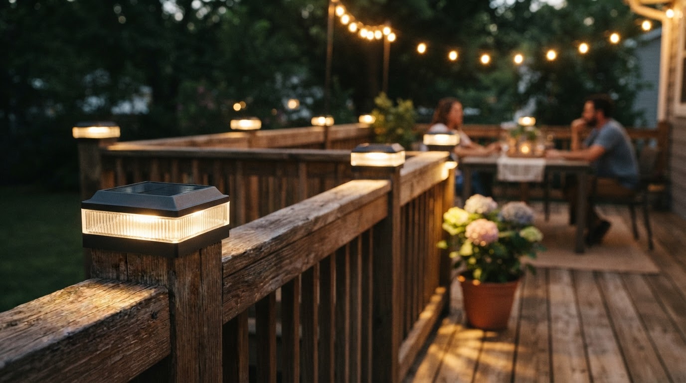 Why choose warm white Solar Fence Post Lights for yards?