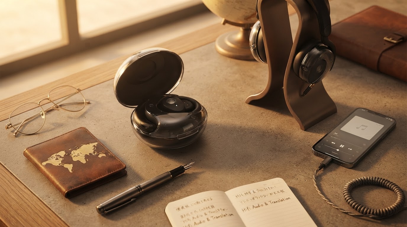 AI Powered Wireless Bluetooth Translation Headphones and HiFi