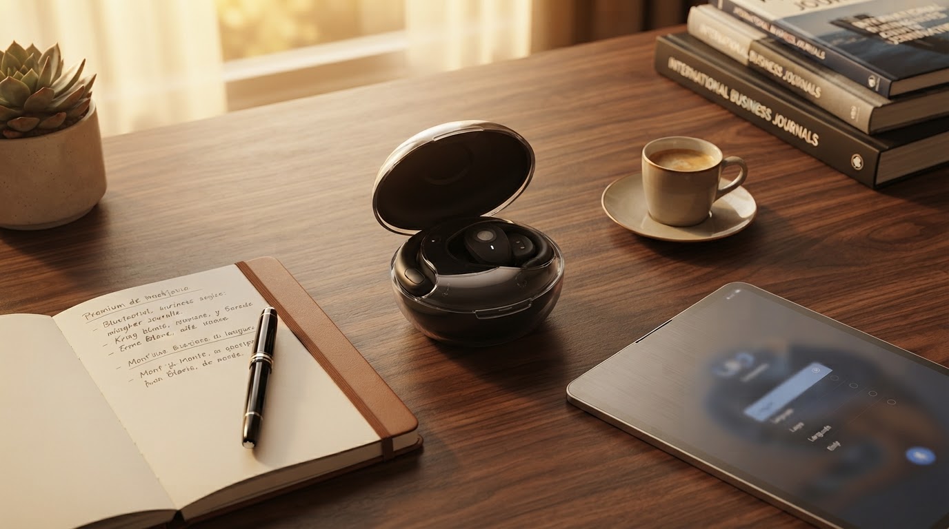 Business Meeting Wearable Translation Device Strategy