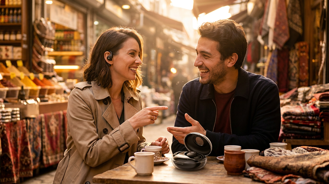 Using AI Powered Wireless Bluetooth Translation Headphones