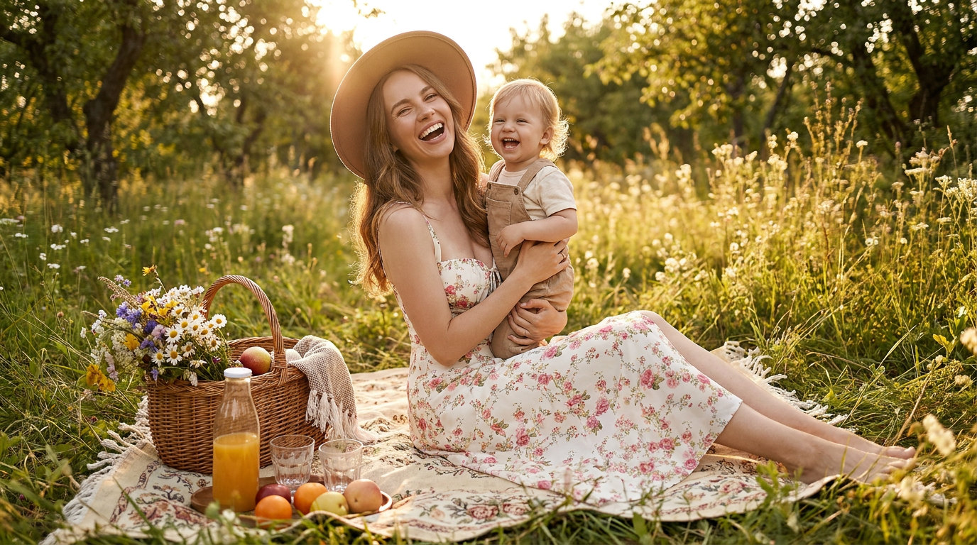What is the Best Snatched Waist Floral Picnic Dress for Tummy Control?
