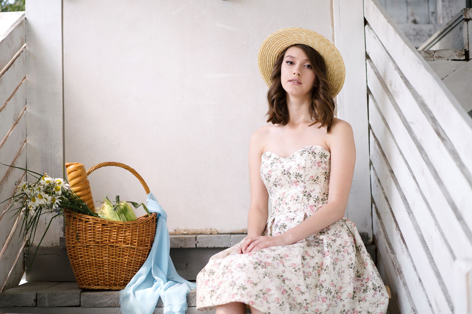Destination Wedding Guest Guide: Traveling With a Floral Bustier Sundress