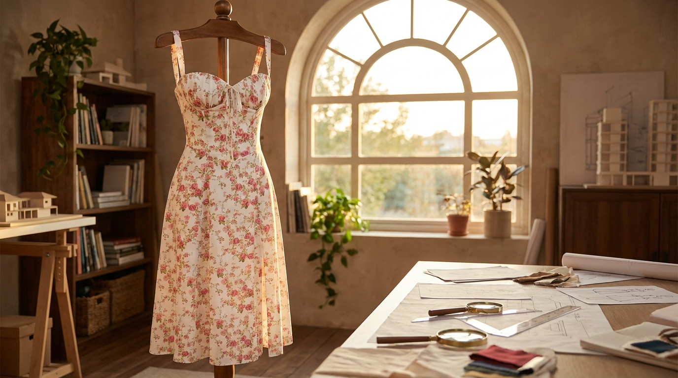Beyond the Hype: A Deep Dive into the Engineering of the Floral Bustier Midriff Waist Shaper Dress