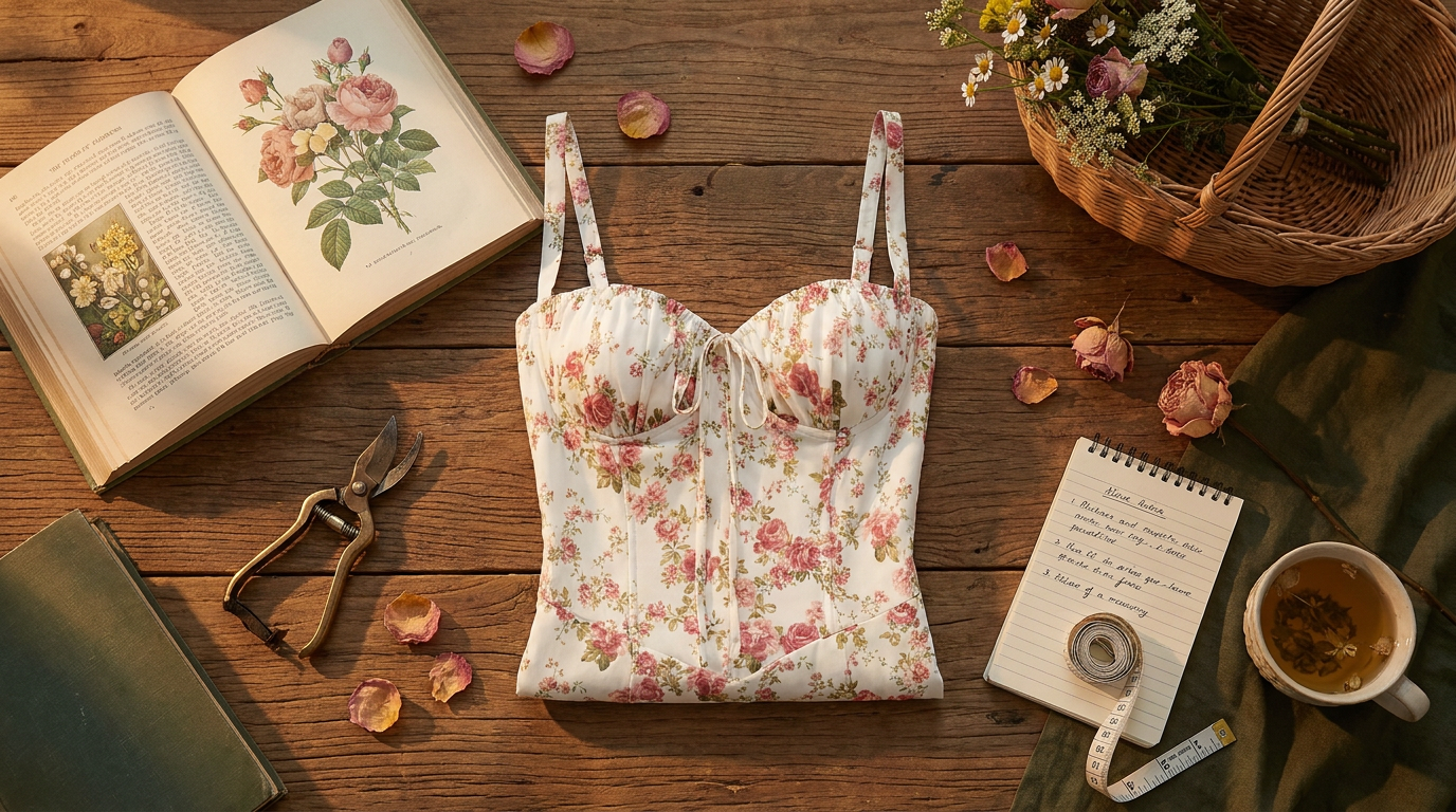 Precise Hourglass Sizing for the Floral Bustier Midriff Waist Shaper Dress