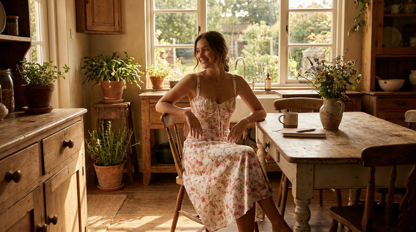 Does the Floral Bustier Midriff Waist Shaper Dress work?